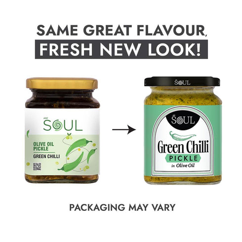 ADF Soul Green Chilli Pickle in Olive Oil